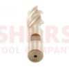 HSS 4 Flute Single End Mill - 1/4" x 3/8" - Image 2