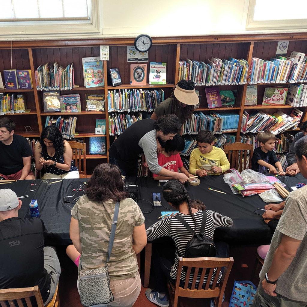 Bristle Bots at the library