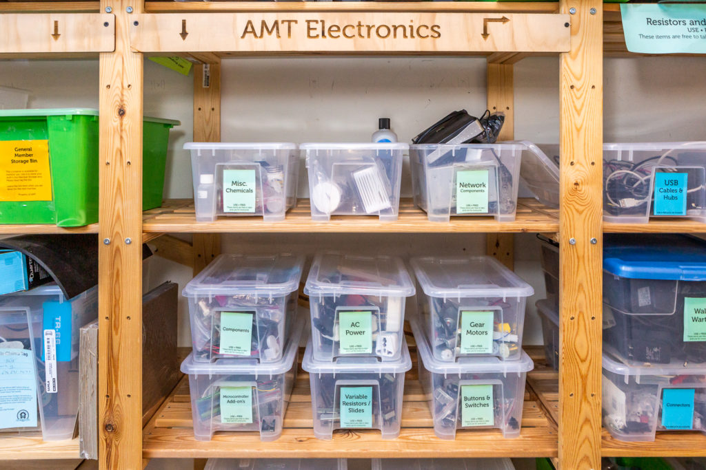 Boxes of Electronics Components