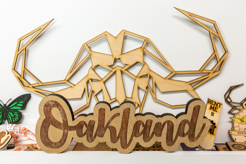 Laser cut plywood signs