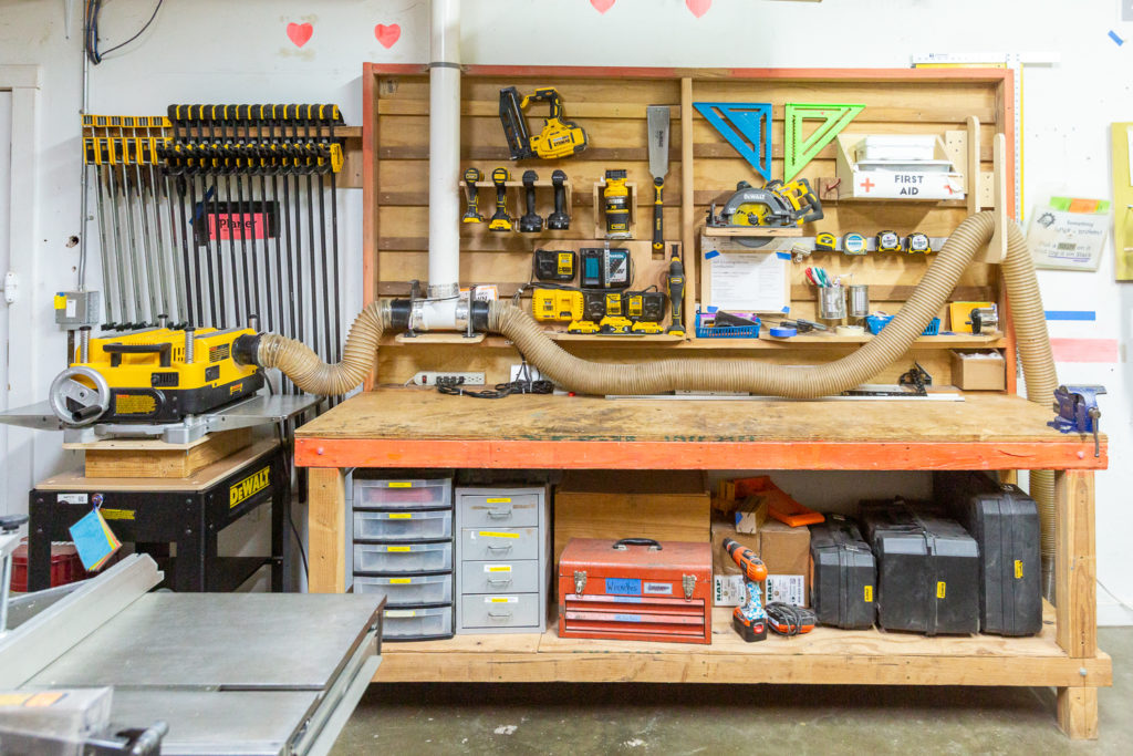 Workbench in the workshop