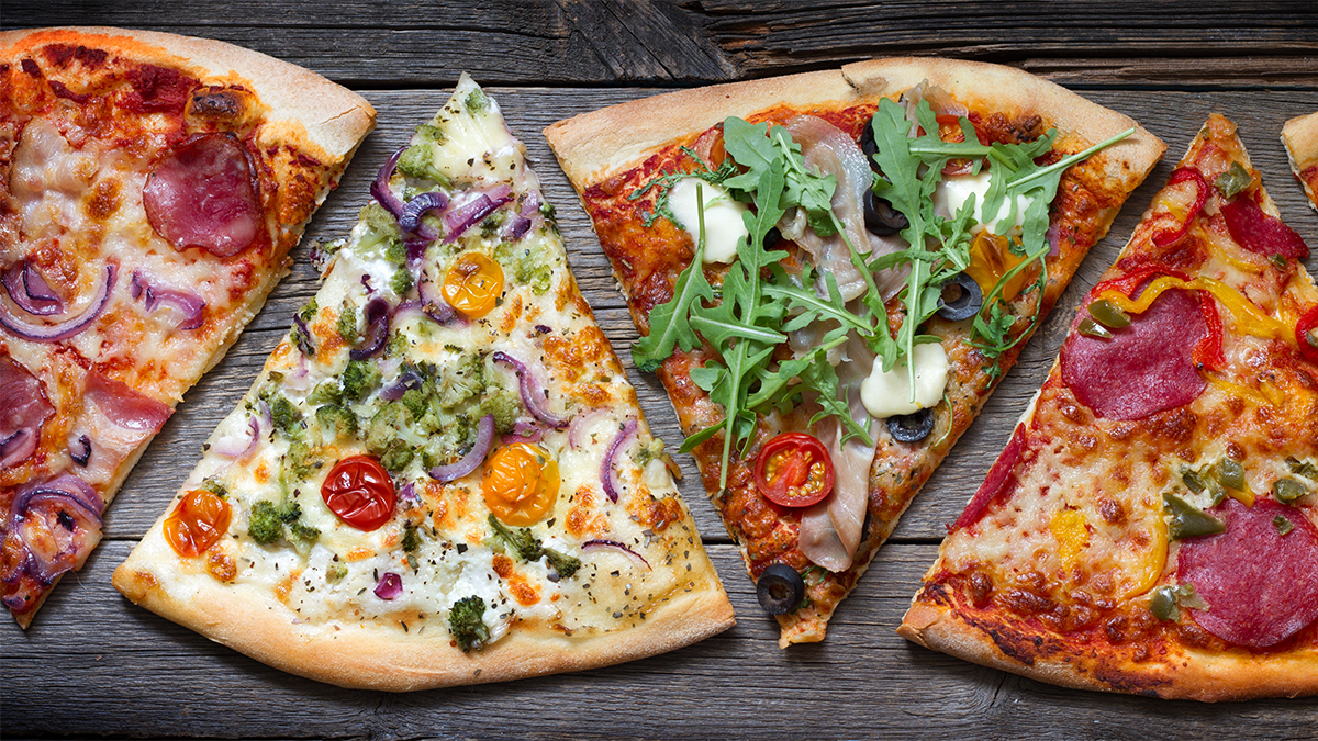 lots of bougie pizza slices