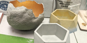 Cement cast planters