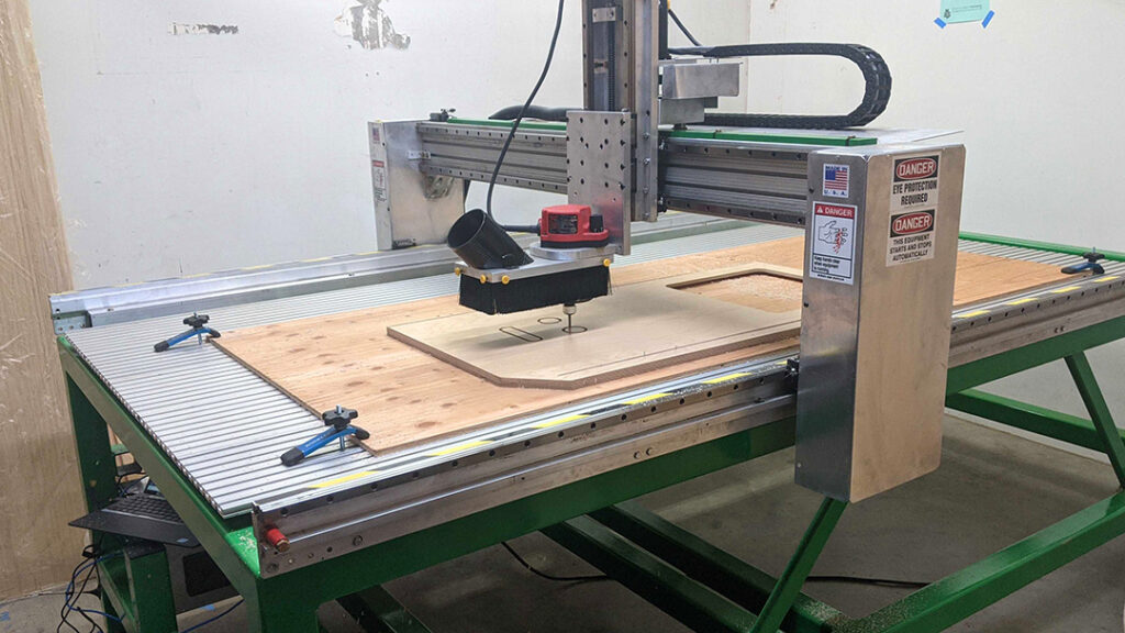 CNC Router in action