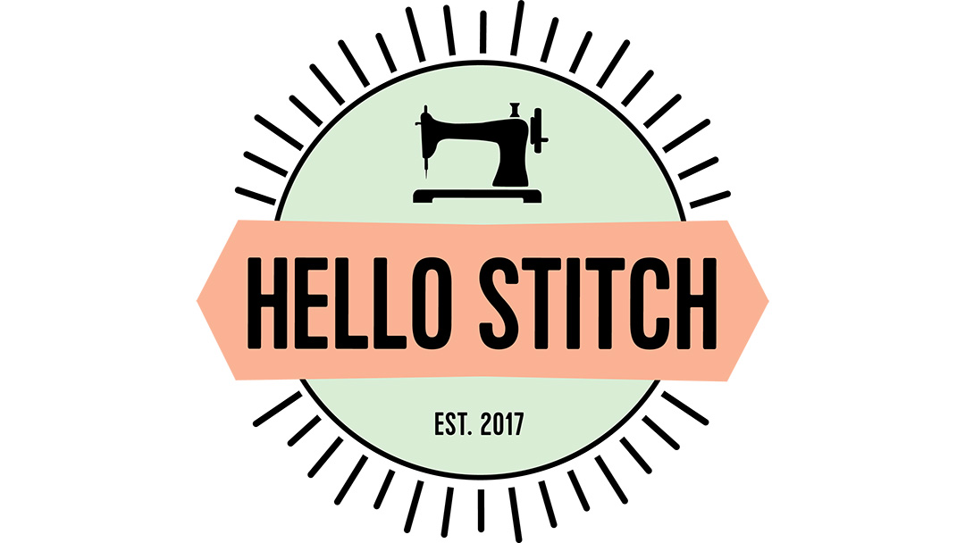 "Hello Stitch est. 2017" logo