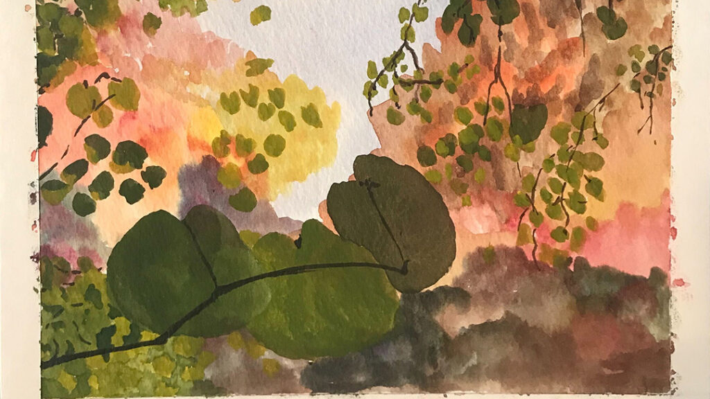 Watercolor landscape
