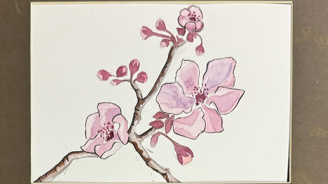 Watercolor blossoms